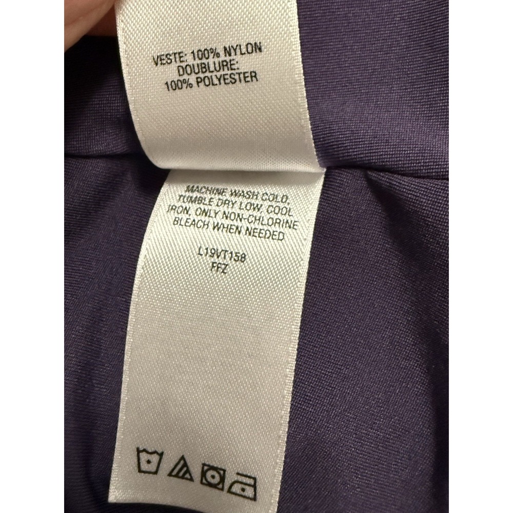Cabela's Womens Full Zip Nylon Outerwear Vest Adjustable Pockets Beige Sz XL - Picture 9 of 9